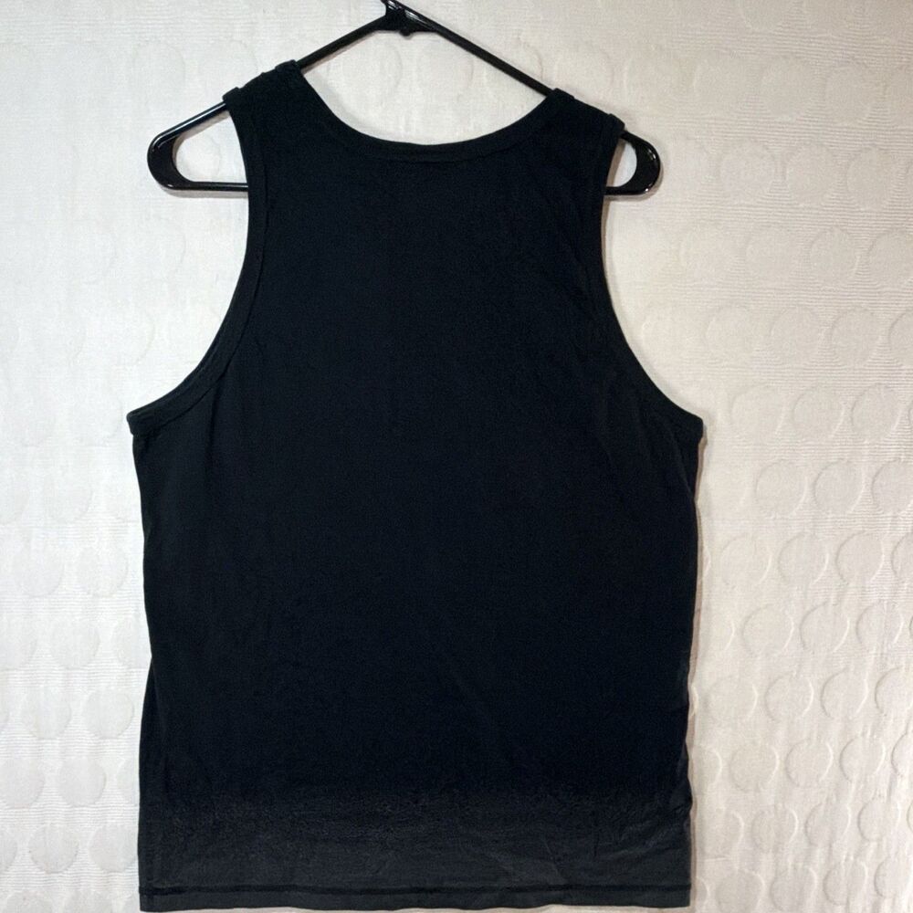 Nike Air Men’s Tank Top Size L Black White Graphic Logo Sleeveless Shirt - Picture 5 of 7